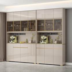 Luxurious Sideboard and Wine Cabinet Combination Against the Wall, New Style High Cabinet for Living Room, Storage and Organization with a High-End Feel for the Dining Room