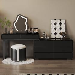 Fuqiaojiang Complete Set of Solid Wood High-End Dressing Table and Chest of Drawers Integrated Bedroom Nordic Style Multifunctional Makeup Table Combination