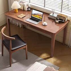 Shazedai Solid Wood Desk Computer Desk Simple Modern Living Room Bedroom Home Writing Desk Office Computer Desk