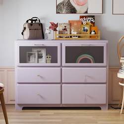 Yangman Dopamine Ins Barbie Pink Figure Display Cabinet Light Luxury Style Fashion Display Cabinet Study Room Children's Toy Storage