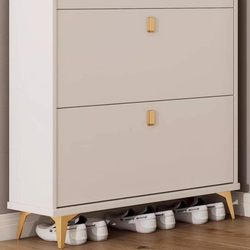 Eisen Shoe Cabinet for Home Entrance, New Ultra-Thin Economical Model 2025, Flip-Top Shoe Cabinet, Multi-Layer Entryway Cabinet, Wall-Mounted