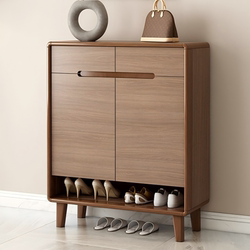 Luxurious Shoe Cabinet for Home Entrance, Solid Wood, New Chinese Style, Entryway Partition Cabinet, Large Capacity, Entryway Living Room Storage