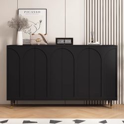 Eisenkai 2025 New Model French-Style Black Shoe Cabinet for Home Entrance, Shoe Rack, Integrated Wall-Mounted Storage Cabinet for Hallway