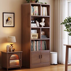 Yangman Children's Picture Book Solid Wood Bookshelf Floor-Standing Storage Rack Living Room Multi-Layer Wall Cabinet Student Storage Bookcase