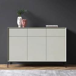 Luxurious Italian-Style Minimalist Shoe Cabinet with Lacquer Finish for Home Entrance, Multifunctional Multi-Layer Storage Cabinet, Nordic Simple Design