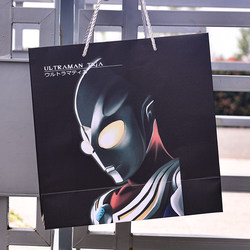 Ultraman Birthday Gift Bag for Boys, Extra Large Thick Hard Cardboard Packaging Bag, Storage Tote Paper Bag