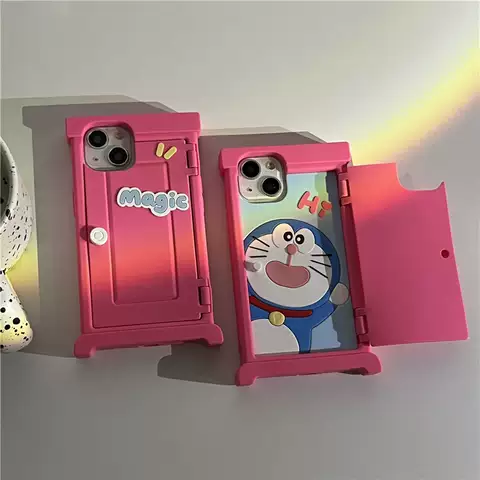 Doraemon Funny Girls Phone Cases Covers 3D Silicone TPU iPhone 15, iPhone 14, iPhone 13, iPhone 12,