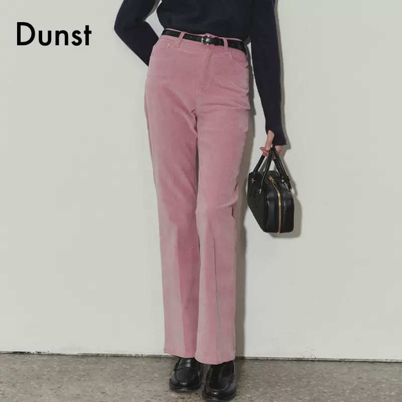 Dunst2023秋冬新品70年代风微喇灯芯绒休闲裤女复古长裤UDPA3D230-Taobao