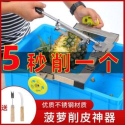 Automatic Pineapple Peeling Machine, Pineapple Peeler for Stalls, Eye-Picking and Peeling Tool, Fruit Knife Tool, Commercial Stainless Steel