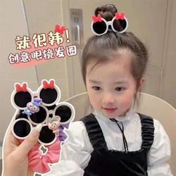 Children's Sunglasses Hair Band Rubber Band Intestine Circle Temperament Baby Little Girl Does Not Hurt The Hair Rope High Elastic Ponytail Korean Style Hair