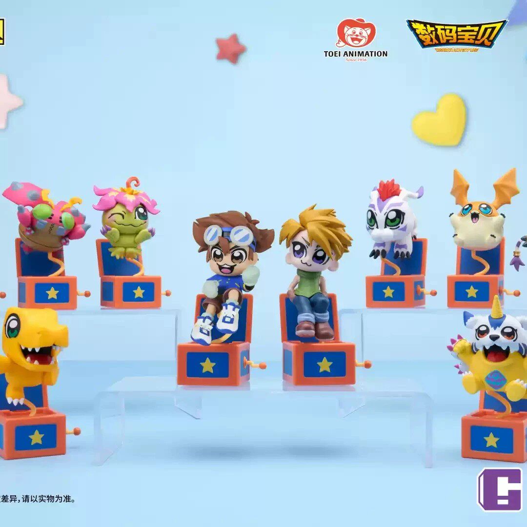 Официальная подлинная Digimon x Okawa Takekube — совместная глухая коробка, периферийная кукла, украшение для рабочего стола