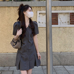 Plus-Size French-Style Elegant Dress for Women, Perfect for Summer, Flattering for Chubby Figures, Slimming for Petite Figures, A-Line Dress