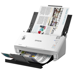 Epson DS-410 scanner high-speed color automatic paper feed double-sided scanning office document files continuous batch paper protection paper feed stitching scan A3 files