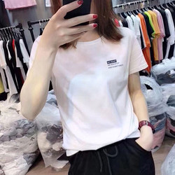 2026 Summer New Style White Short-Sleeve T-Shirt for Women, Beautiful Thin Loose Fit, Plus Size Pure Cotton Top, Trendy