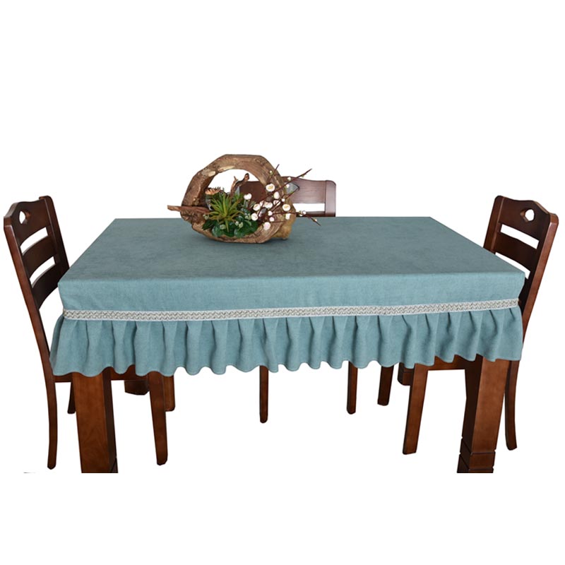 纯色茶几布餐桌布艺台布圆桌家用布艺桌子套罩长方形桌几布正方形