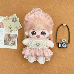 
Genuine cotton doll female spot plush doll clothes 20cm with skeleton doll gift box clothes for girls