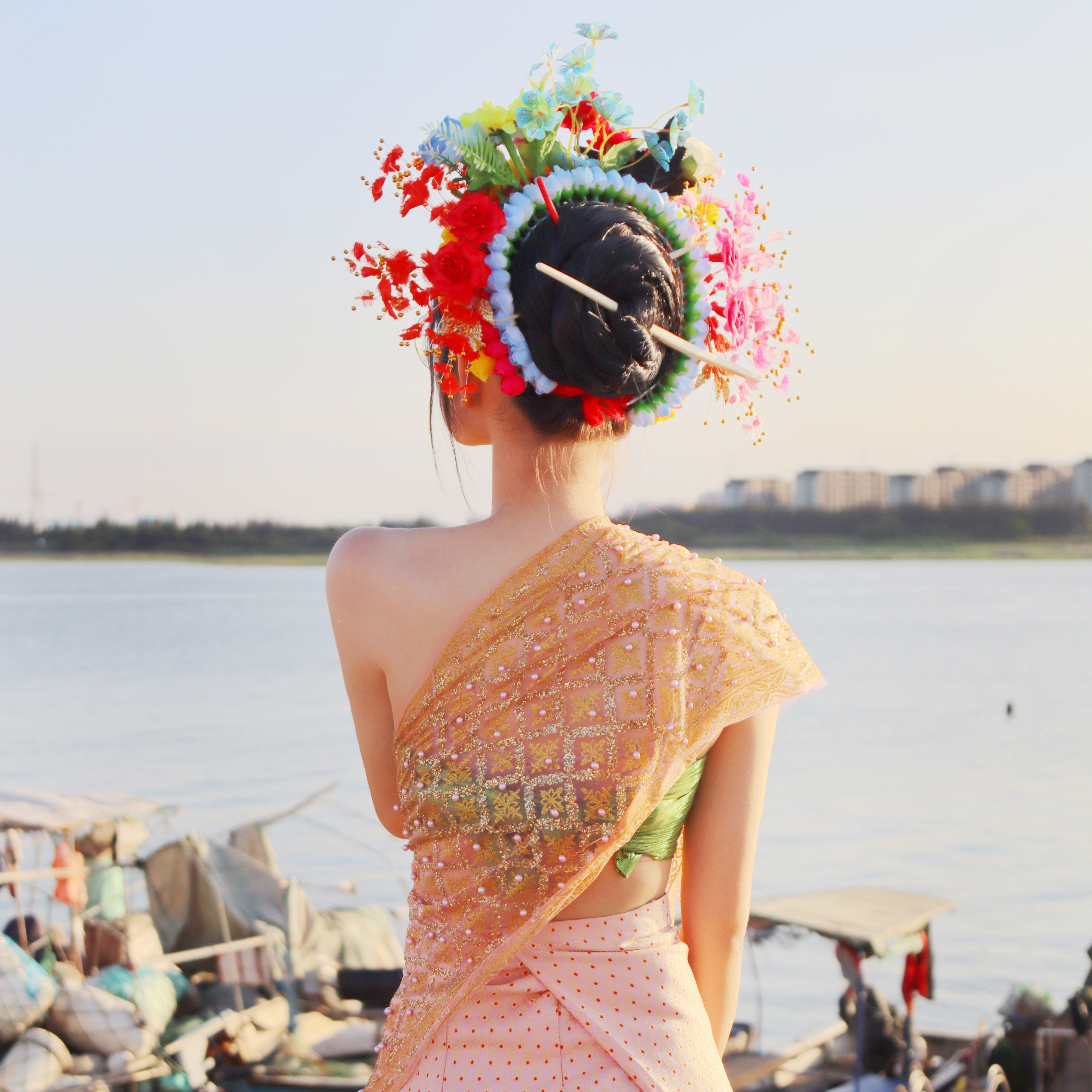 泉州旅游石狮一日游洛伽寺蟳埔村梧林古村黄金海岸小威海闽厝海庙