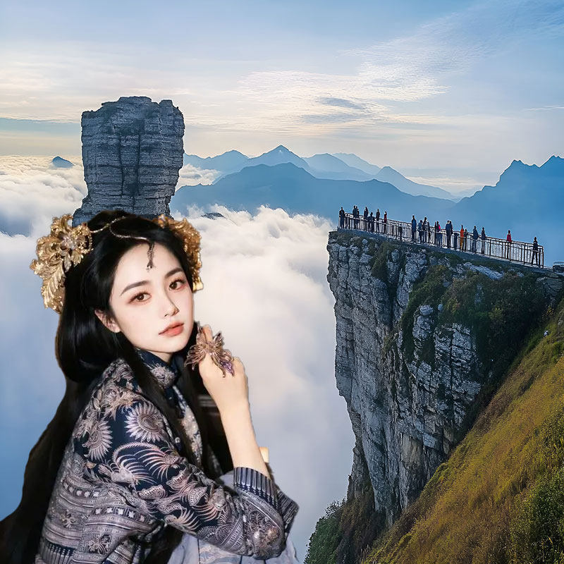 【2-8人包机票】贵州旅游6天5晚游西江小七孔黄果树梵净山六日游