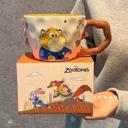 Zootopia Couple Mug Ceramic Cup for Women 2025 New High-Quality Water Cup Christmas Birthday Gift