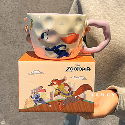 Zootopia Nick Judy Ceramic Mug Girls Water Cup Home Couple Cup Birthday Gift