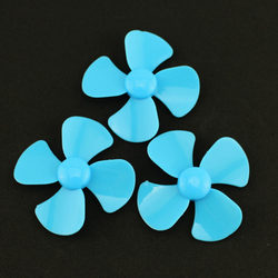 1.5*60mm four-blade propeller inner hole 1.5mm blade DIY air blade handmade small fan toy accessories