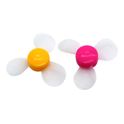 72mm soft fan blade student toy propeller accessories handmade small fan blade three-bladed transparent soft propeller 2mm hole