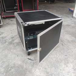 8U12U Amplifier Cabinet for Home Ktv Audio Equipment, 16U Hydraulic Opening Top Cover Mixer Stand Flight Case