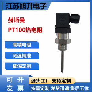 
WZP-PT100 temperature sensor pipe insertion Hersman waterproof threaded precision platinum thermal resistor