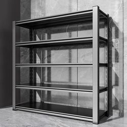 Household Shelves, Storage Racks, Multi-Layer Storage Racks, Floor-Standing Utility Racks, Warehouse Balcony Carbon Steel Metal Storage Racks, Iron