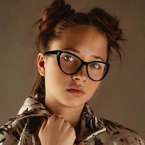 
New Product Cat Eye Anti-Blue Light Glasses Frame Women's Personalized Creative TR90 Spring Transparent Flat Light Glasses Frame 2003 Butterfly