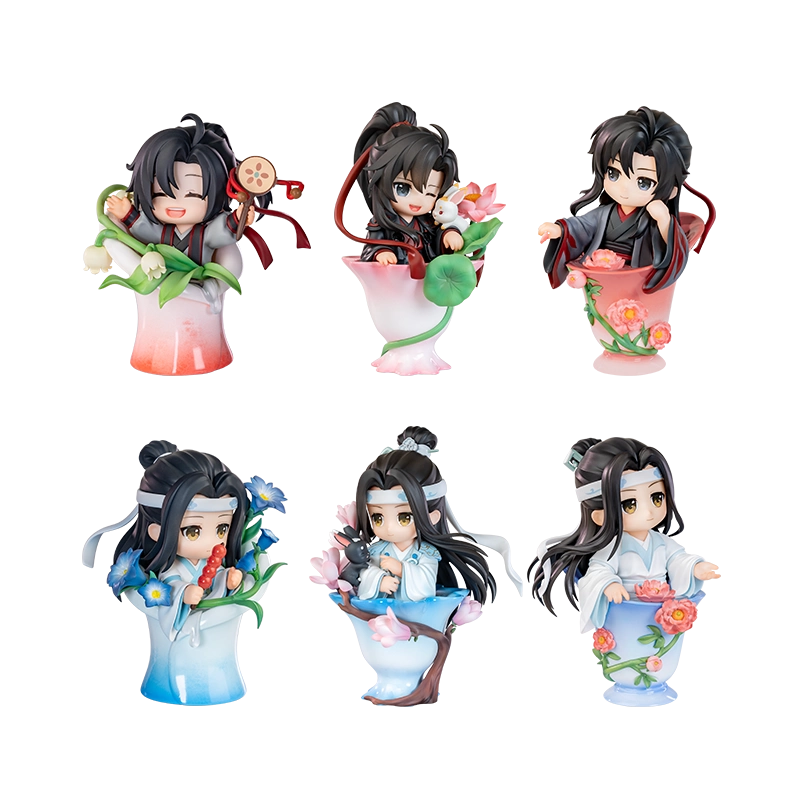 魔道祖师动画官方正版周边瓷韵花语手办盲盒魏无羡