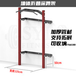 Folding Squat Rack Home Fitness Rack Bench Press Weightlifting Comprehensive Strength Training Device Smith Glider Gantry Rack