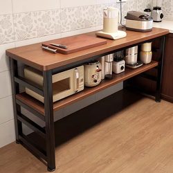 Kitchen Microwave Oven Rack, Floor-Standing Multi-Layer Storage Rack, Household Sundries Rack, Spice Rack, Oven, Pots and Bowls Cabinet