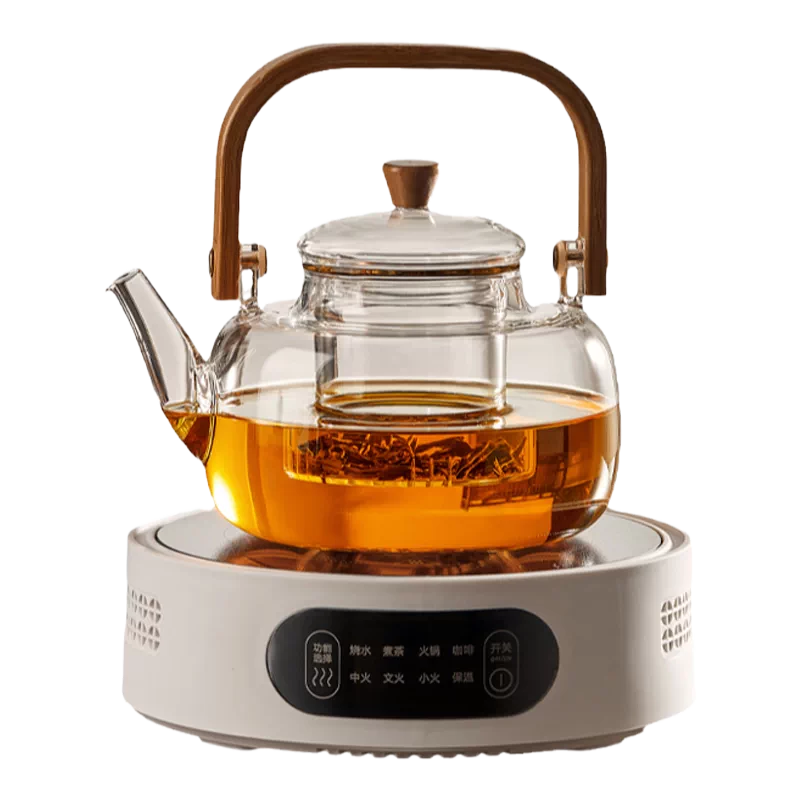 玻璃煮茶壶耐高温蒸煮茶器新款提梁壶电陶炉烧水壶泡茶壶茶具套装-Taobao