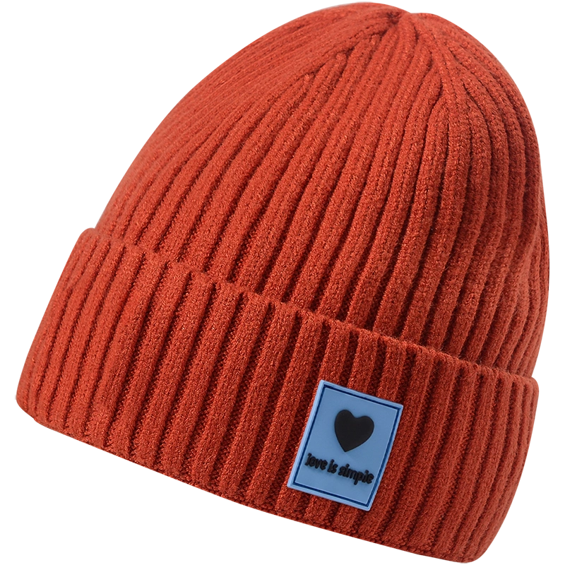 红色贝雷格子帽子女冬季渔夫帽夏季百搭针织毛线帽棒球帽鸭舌帽-Taobao