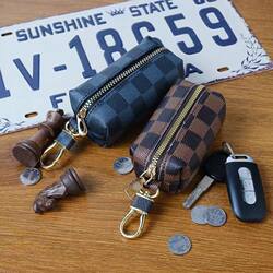 Suitable for Lv Key Bag Women's Small Bag Internet Celebrity Multi-Functional Mini Simple Large Capacity Men's Zipper Home Key