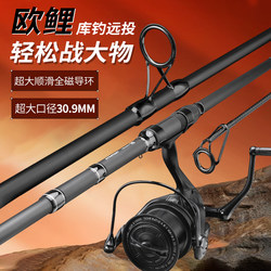Telescopic Carp Rod Set for Big Fish, Long-Distance Casting Rod, Ultra-Hard, Lightweight, Top Ring, Large Diameter, Shore Casting Rod, Carp Sea Rod