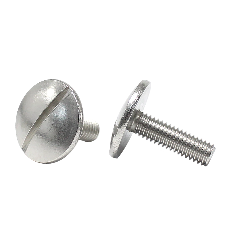 304不锈钢大扁头一字开槽螺丝GB947特大蘑菇头螺钉M2M2.