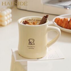 Harside Mug Large Capacity Ceramic Cup Home Couple Water Cup Office Milk Coffee Cup