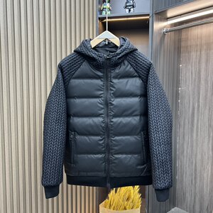 
Winter spliced ​​handsome hooded wheat cotton coat for men, short solid color casual tops for couples, trendy brand slim cotton coats