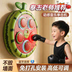 Intelligent Electronic Music Boxing Wall Target for Home Use, Children's Reaction Boxing Training Device, Gift for Primary School Boys on Children's Day