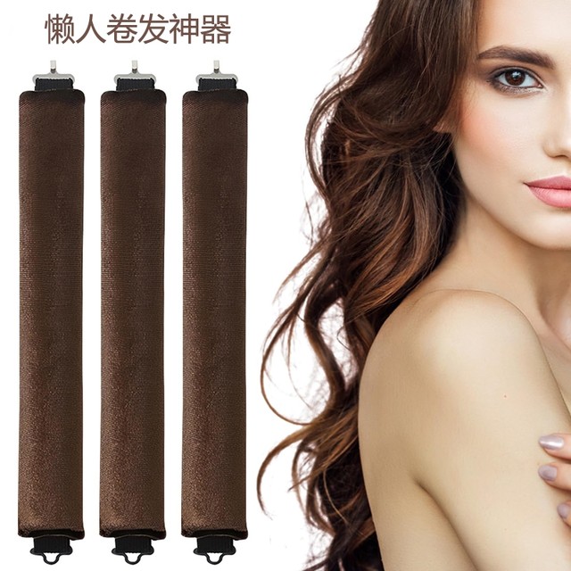 Lazy curly hair styling artifact, no-iron sponge hair curling artifact, curling iron, disposable curling band curling iron