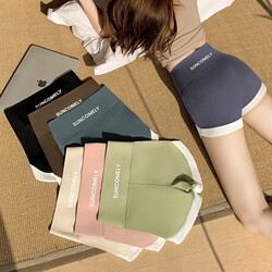 Three-Quarter Length Sharkskin Pants for Women, Summer Leggings, Barbie Pants for Outdoor Wear, Thin Summer Yoga Shorts, Anti-Exposure