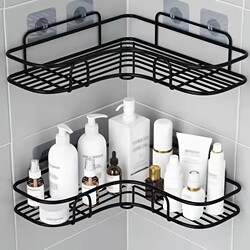 Bathroom Storage Rack, No-Drill Storage Shelf for Toilet, Bathroom, Washing Machine, Washbasin, Corner Shelf