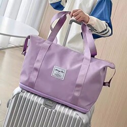 Foldable Travel Bag for Women, Short-Distance Portable, Extra-Large Capacity Gym Bag, Lightweight Maternity Storage Bag, Business Trip Luggage Bag