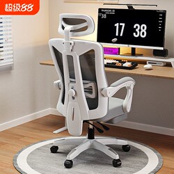 Ergonomic Chair with Lumbar Support, Comfortable for Long Sitting, Suitable for Home and Office Use, Gaming Chair with Reclining Feature, Adjustable Height, and Wheels