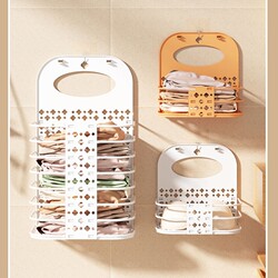 Foldable Dirty Laundry Basket, Wall-Mounted Storage Basket for Dirty Clothes, Bathroom Household Storage Basket, Wall-Hanging Basket for Clean Clothes