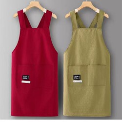 2026 New Fashionable Water-Repellent Apron for Adults, Sleeveless Apron for Home Kitchen Cooking, Anti-Stain Catering Workwear