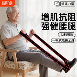 Resistance Band for Muscle Growth, Digital Resistance Band for Middle-Aged and Elderly People, Leg Stretching Elastic Band, Thigh Muscle Strength Training Equipment