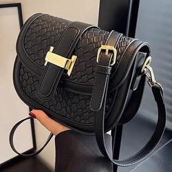 Genuine Leather Saddle Bag for Women 2026 New Style High-End Commuter Stylish Retro Versatile Crossbody Bag Shoulder Bag